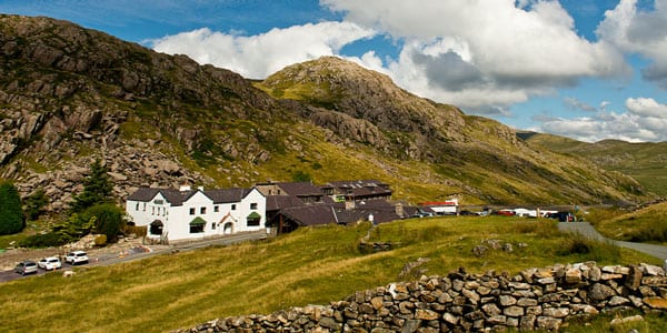 An exterior shot of a YHA hostel