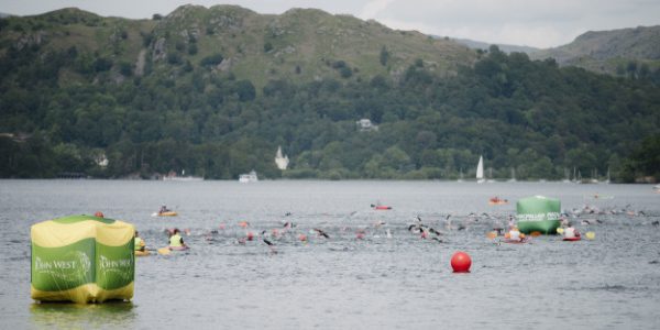 Great North Swim view over the mountains