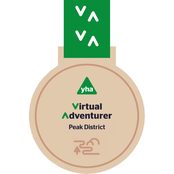 Virtual adventurer Peak District medal 